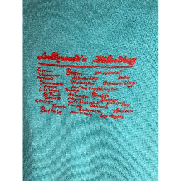 Post Malone Hollywood Bleeding Tour Hoodie Mens Large Blue Posty Co 2019 Concert - Picture 5 of 6